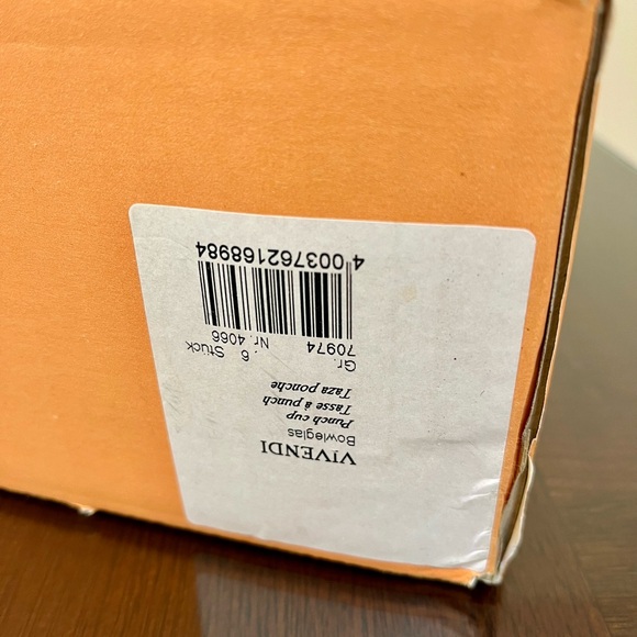 Set of 6 Nachtmann Vivendi Crystal Glass Punch Cups Rocks Bowleglass NIB MCM - Picture 10 of 10